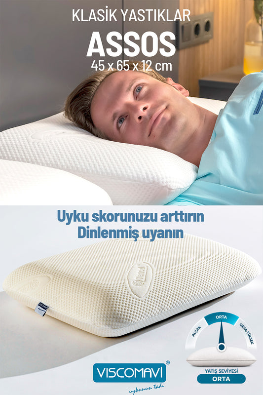 Assos Visco Yastık – Ortopedik Boyun Destekli - Viscomavi
