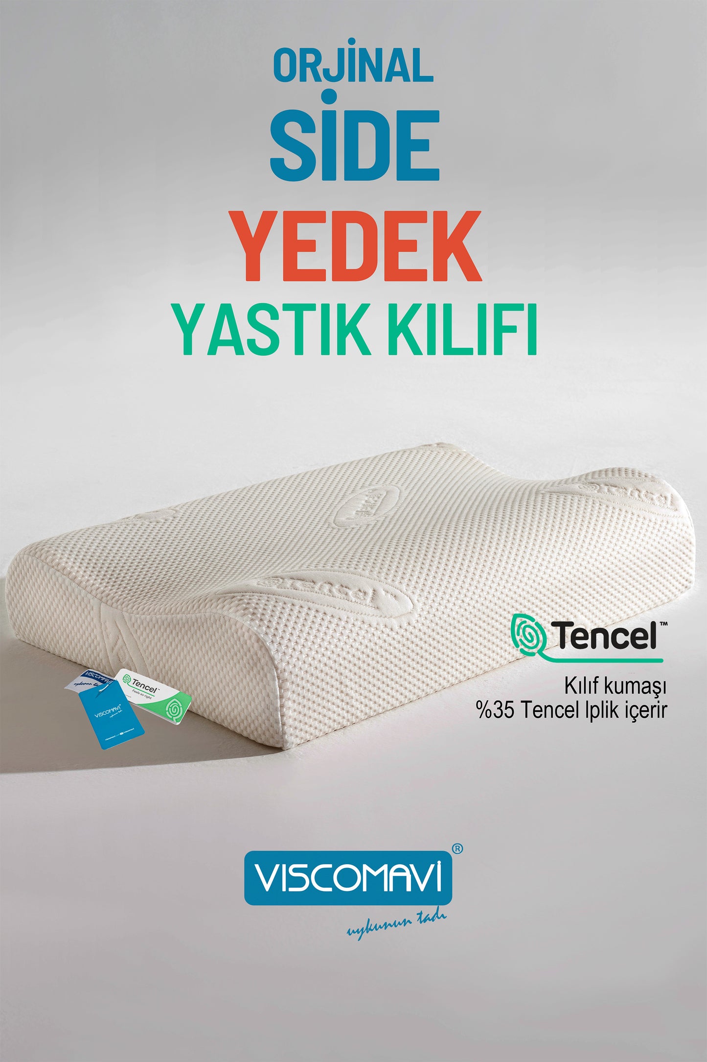 Side Yedek Yastık Kılıfı - Viscomavi