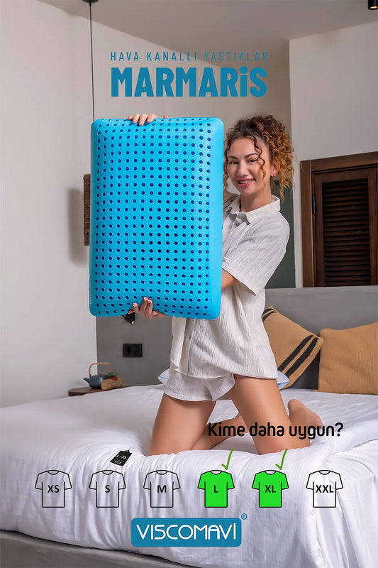 Marmaris Visco Yastık – Ortopedik Boyun Destekli - Viscomavi