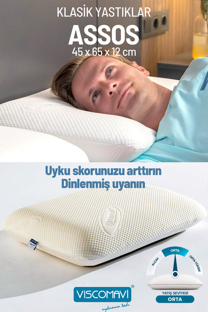 Assos Visco Yastık – Ortopedik Boyun Destekli - Viscomavi