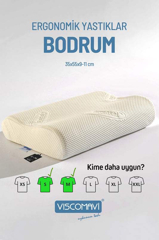 Bodrum Visco Yastık – Ortopedik Boyun Destekli - Viscomavi