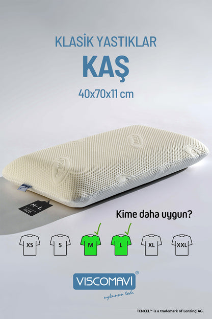 Kaş Visco Yastık – Ortopedik Boyun Destekli - Viscomavi