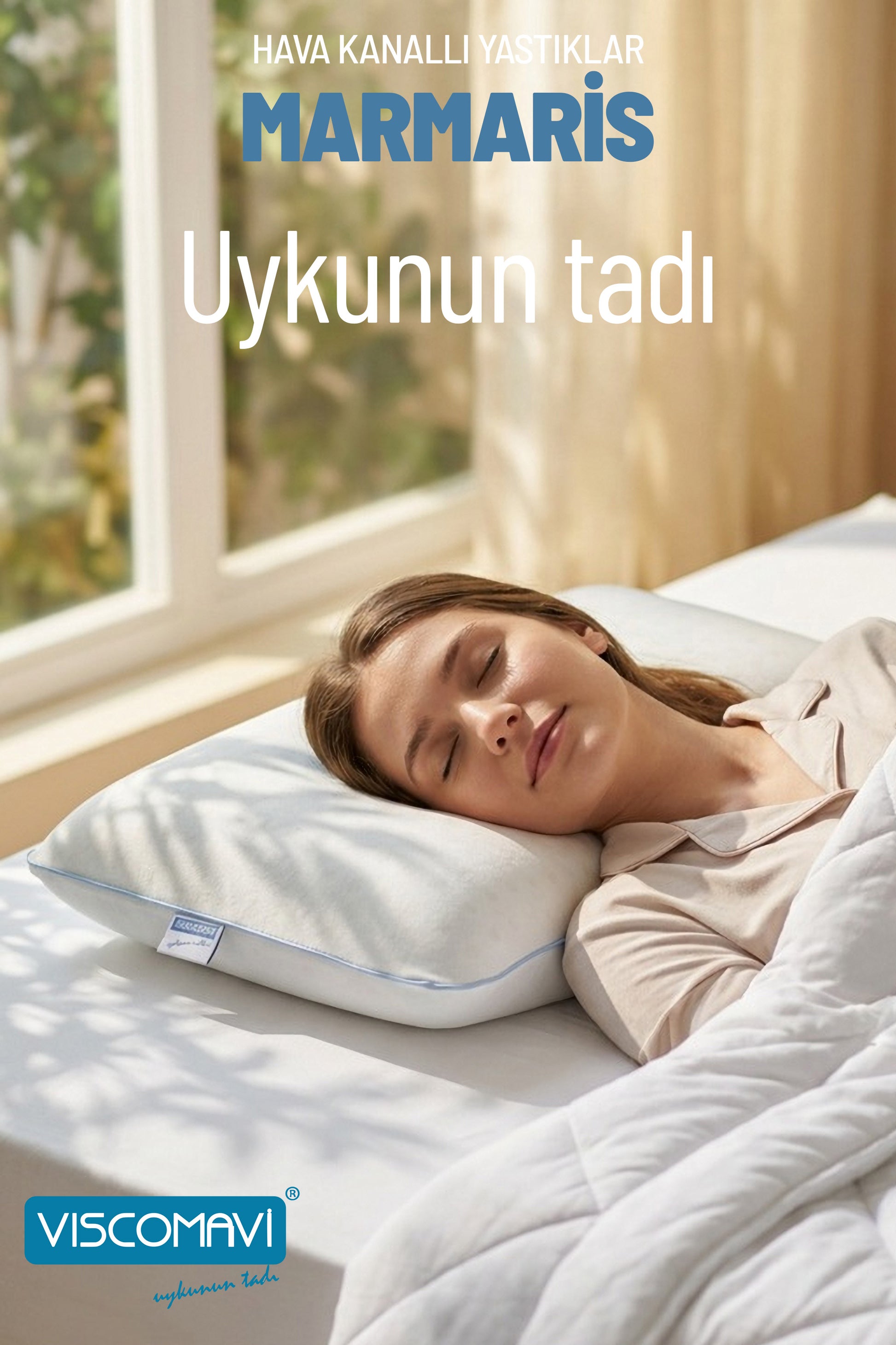 Marmaris Visco Yastık – Ortopedik Boyun Destekli - Viscomavi